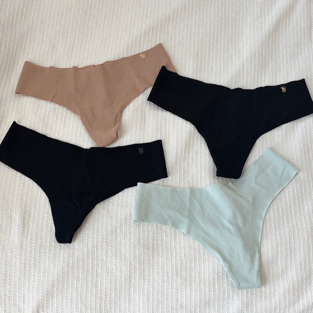 Victoria Secret set of Four Seamless Thongs